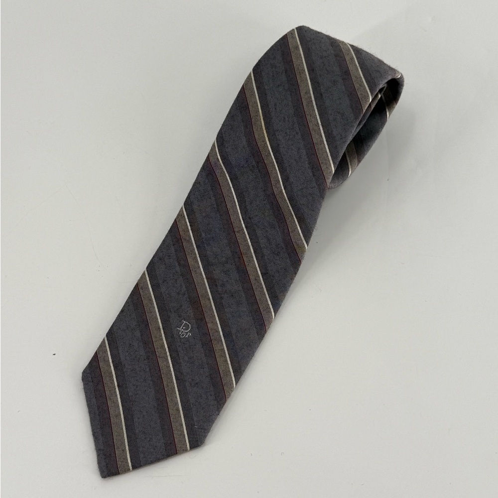Christian Dior Vintage Men’s Silk Tie Necktie 80s 90s
